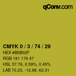 Color code: CMYK 0 / 3 / 74 / 29 | qconv.com