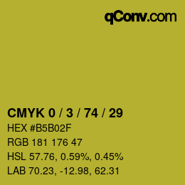 Color code: CMYK 0 / 3 / 74 / 29 | qconv.com