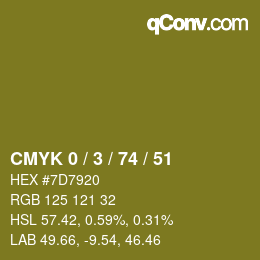 Color code: CMYK 0 / 3 / 74 / 51 | qconv.com