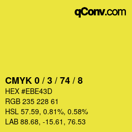 Color code: CMYK 0 / 3 / 74 / 8 | qconv.com