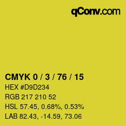 Color code: CMYK 0 / 3 / 76 / 15 | qconv.com