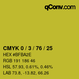 Color code: CMYK 0 / 3 / 76 / 25 | qconv.com