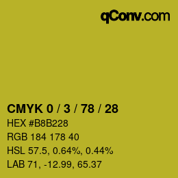 Color code: CMYK 0 / 3 / 78 / 28 | qconv.com