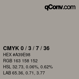 Color code: CMYK 0 / 3 / 7 / 36 | qconv.com