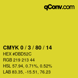 Color code: CMYK 0 / 3 / 80 / 14 | qconv.com
