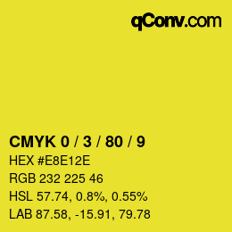 Color code: CMYK 0 / 3 / 80 / 9 | qconv.com