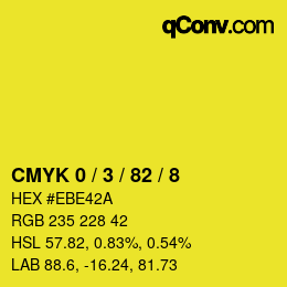 Color code: CMYK 0 / 3 / 82 / 8 | qconv.com