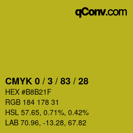 Color code: CMYK 0 / 3 / 83 / 28 | qconv.com