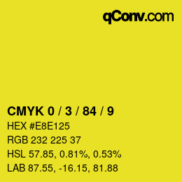 Color code: CMYK 0 / 3 / 84 / 9 | qconv.com