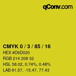 Color code: CMYK 0 / 3 / 85 / 16 | qconv.com