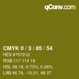 Color code: CMYK 0 / 3 / 85 / 54 | qconv.com