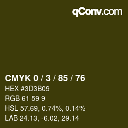Color code: CMYK 0 / 3 / 85 / 76 | qconv.com