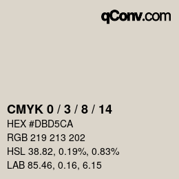 カラーコード: CMYK 0 / 3 / 8 / 14 | qconv.com