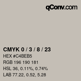 Color code: CMYK 0 / 3 / 8 / 23 | qconv.com