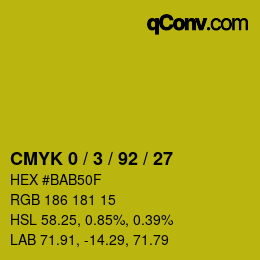 Color code: CMYK 0 / 3 / 92 / 27 | qconv.com