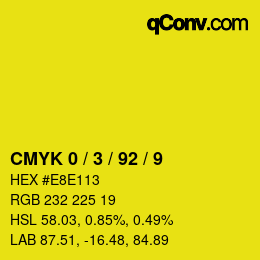 Color code: CMYK 0 / 3 / 92 / 9 | qconv.com