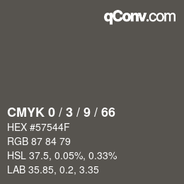 Color code: CMYK 0 / 3 / 9 / 66 | qconv.com