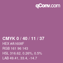 Color code: CMYK 0 / 40 / 11 / 37 | qconv.com