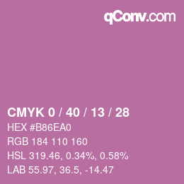 Color code: CMYK 0 / 40 / 13 / 28 | qconv.com