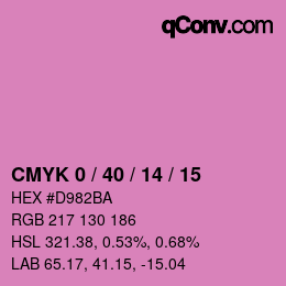 Color code: CMYK 0 / 40 / 14 / 15 | qconv.com