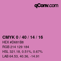 Color code: CMYK 0 / 40 / 14 / 16 | qconv.com