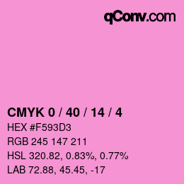 Color code: CMYK 0 / 40 / 14 / 4 | qconv.com