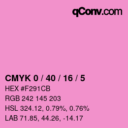 Color code: CMYK 0 / 40 / 16 / 5 | qconv.com