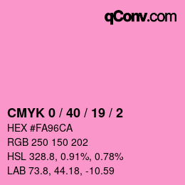 Color code: CMYK 0 / 40 / 19 / 2 | qconv.com