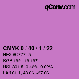 Color code: CMYK 0 / 40 / 1 / 22 | qconv.com