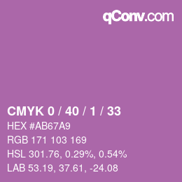 Color code: CMYK 0 / 40 / 1 / 33 | qconv.com