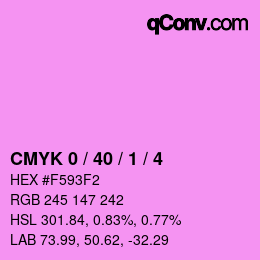 Color code: CMYK 0 / 40 / 1 / 4 | qconv.com