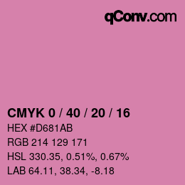 Color code: CMYK 0 / 40 / 20 / 16 | qconv.com