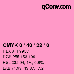 Color code: CMYK 0 / 40 / 22 / 0 | qconv.com