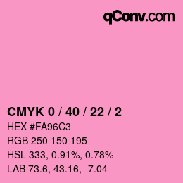 Color code: CMYK 0 / 40 / 22 / 2 | qconv.com