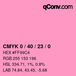 颜色代码: CMYK 0 / 40 / 23 / 0 | qconv.com