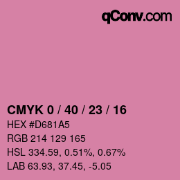 Color code: CMYK 0 / 40 / 23 / 16 | qconv.com