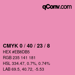 Color code: CMYK 0 / 40 / 23 / 8 | qconv.com