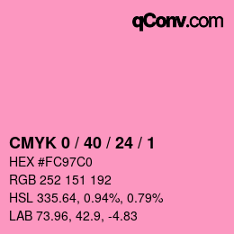 Color code: CMYK 0 / 40 / 24 / 1 | qconv.com