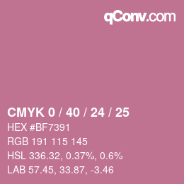 Color code: CMYK 0 / 40 / 24 / 25 | qconv.com