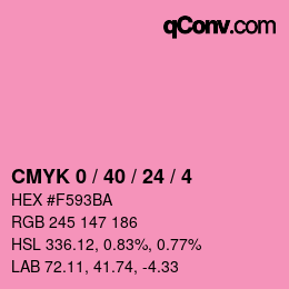 カラーコード: CMYK 0 / 40 / 24 / 4 | qconv.com