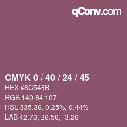 Color code: CMYK 0 / 40 / 24 / 45 | qconv.com