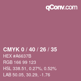 Color code: CMYK 0 / 40 / 26 / 35 | qconv.com