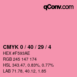 Color code: CMYK 0 / 40 / 29 / 4 | qconv.com