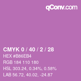 Color code: CMYK 0 / 40 / 2 / 28 | qconv.com