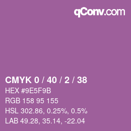 Código de color: CMYK 0 / 40 / 2 / 38 | qconv.com