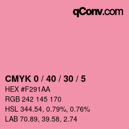 Color code: CMYK 0 / 40 / 30 / 5 | qconv.com