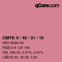 Color code: CMYK 0 / 40 / 31 / 16 | qconv.com