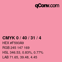 Color code: CMYK 0 / 40 / 31 / 4 | qconv.com