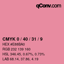Color code: CMYK 0 / 40 / 31 / 9 | qconv.com