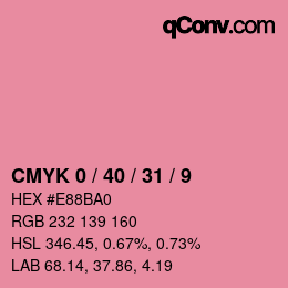 Color code: CMYK 0 / 40 / 31 / 9 | qconv.com